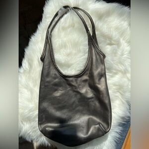 Rough & Tumble Metallic Gunmetal Grey Shoulder Bag GUC